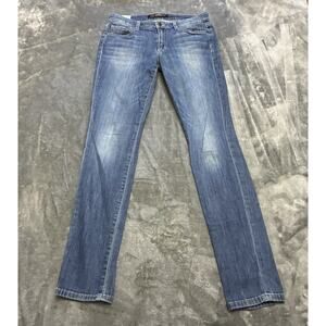 Joes Jeans Womens 27 Blue The‎ Skinny Stretch Mid Rise Rockstar Bikercore Denim